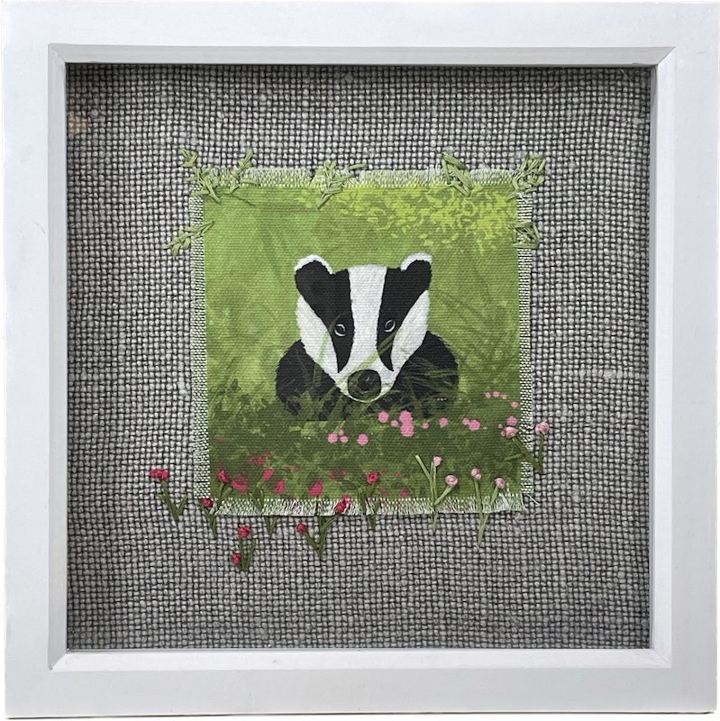 Badgers in the Border Fabric Picture 1
