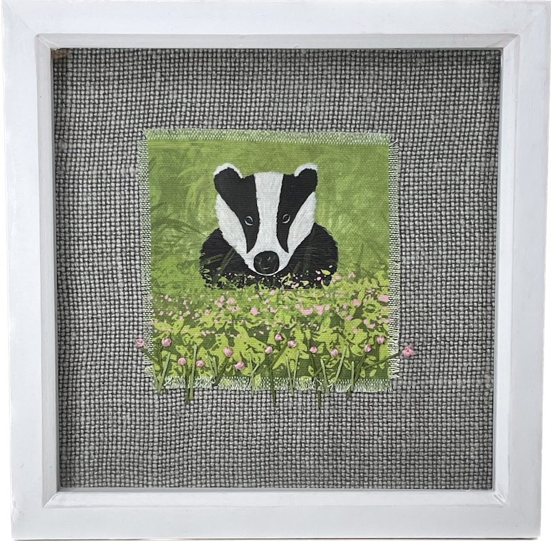 Badgers in the Border Fabric Picture 3